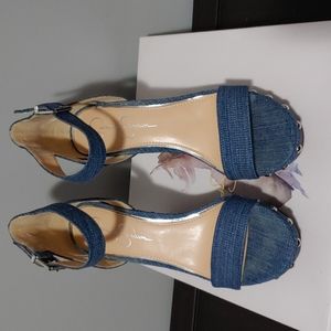 Jessica Simpson Denim Wedge 9